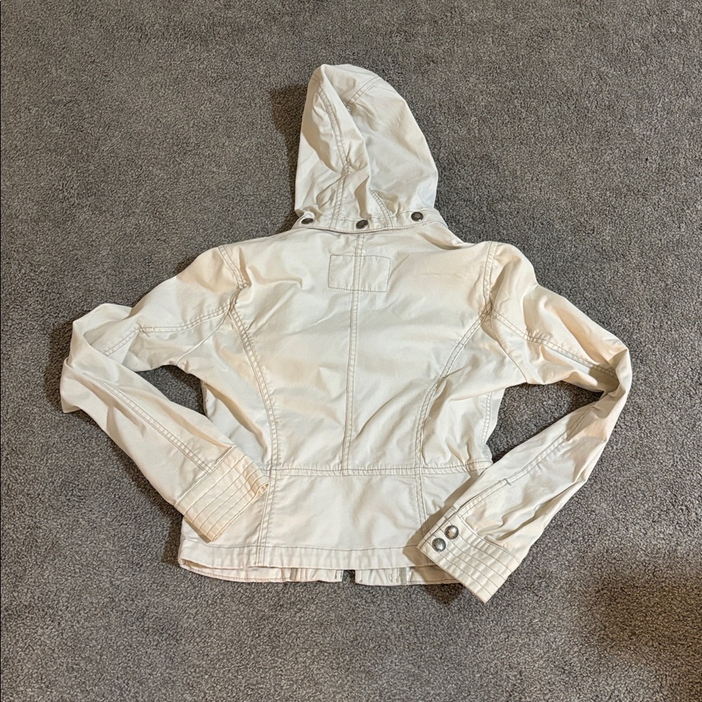 Abercrombie Cream Hooded Jacket - Picture 4 of 4